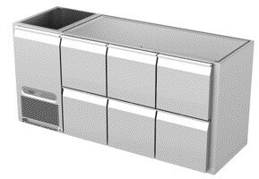 Køledisk 6 skuffer Bar