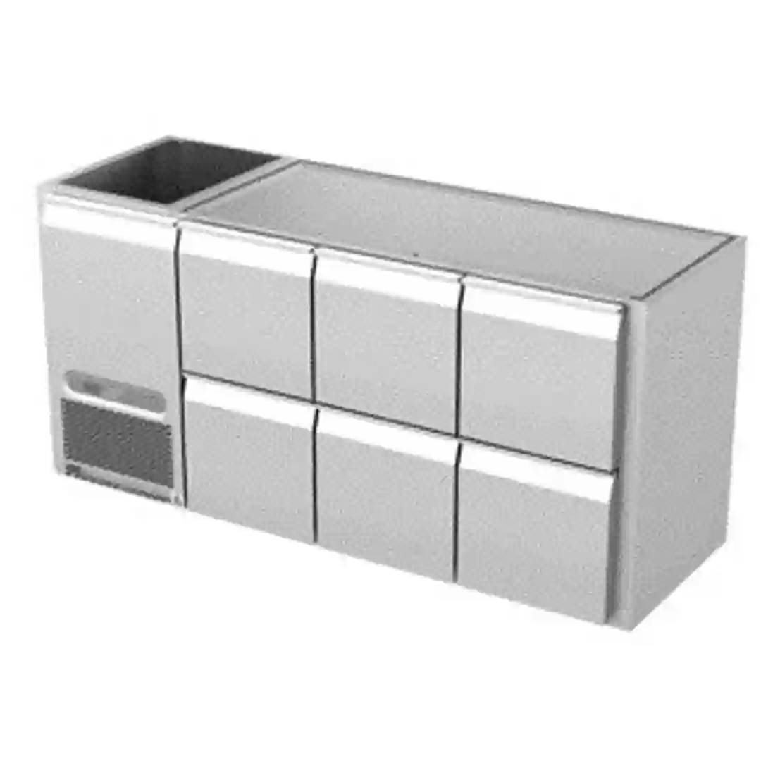 Køledisk 6 skuffer Bar