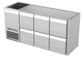 Køledisk 6 skuffer Bar