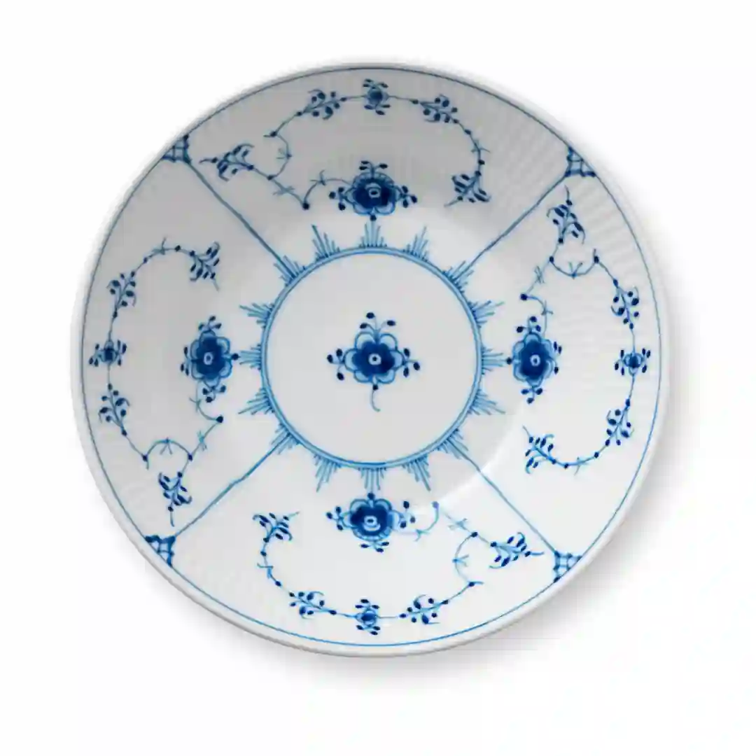 Tallerken Musselmalet Riflet