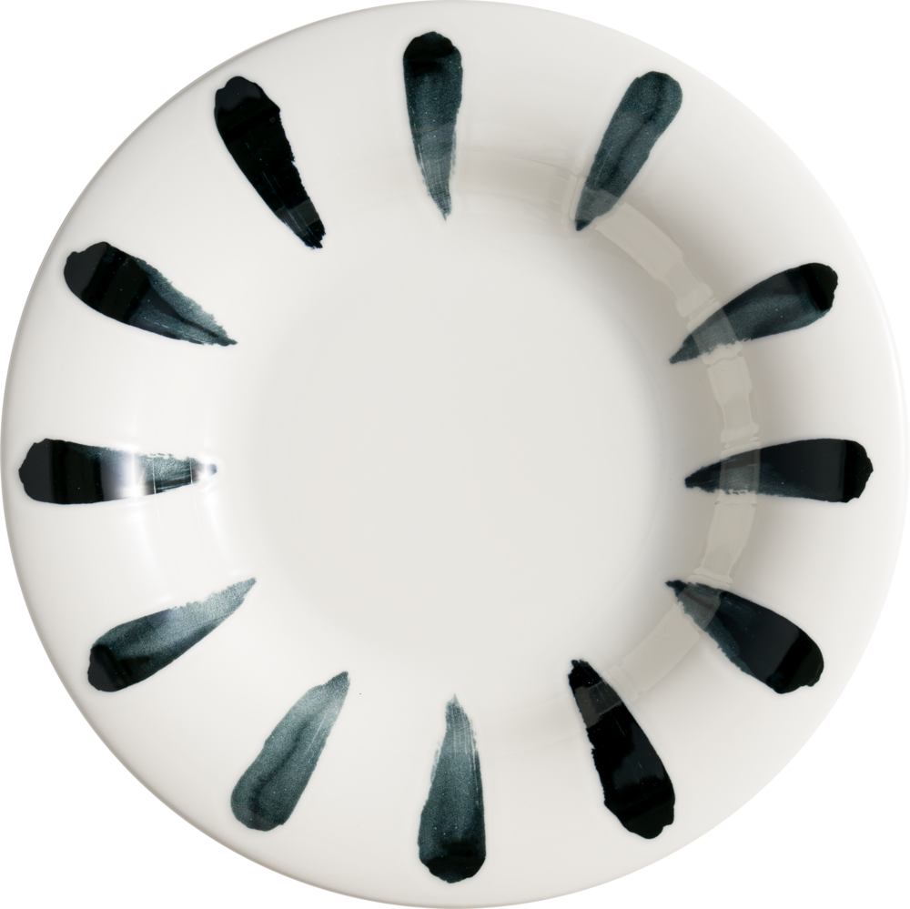 Tallerken Dyb Lavis Black