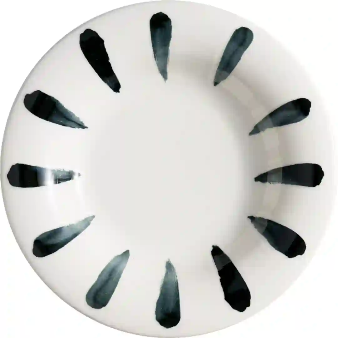 Tallerken Dyb Lavis Black