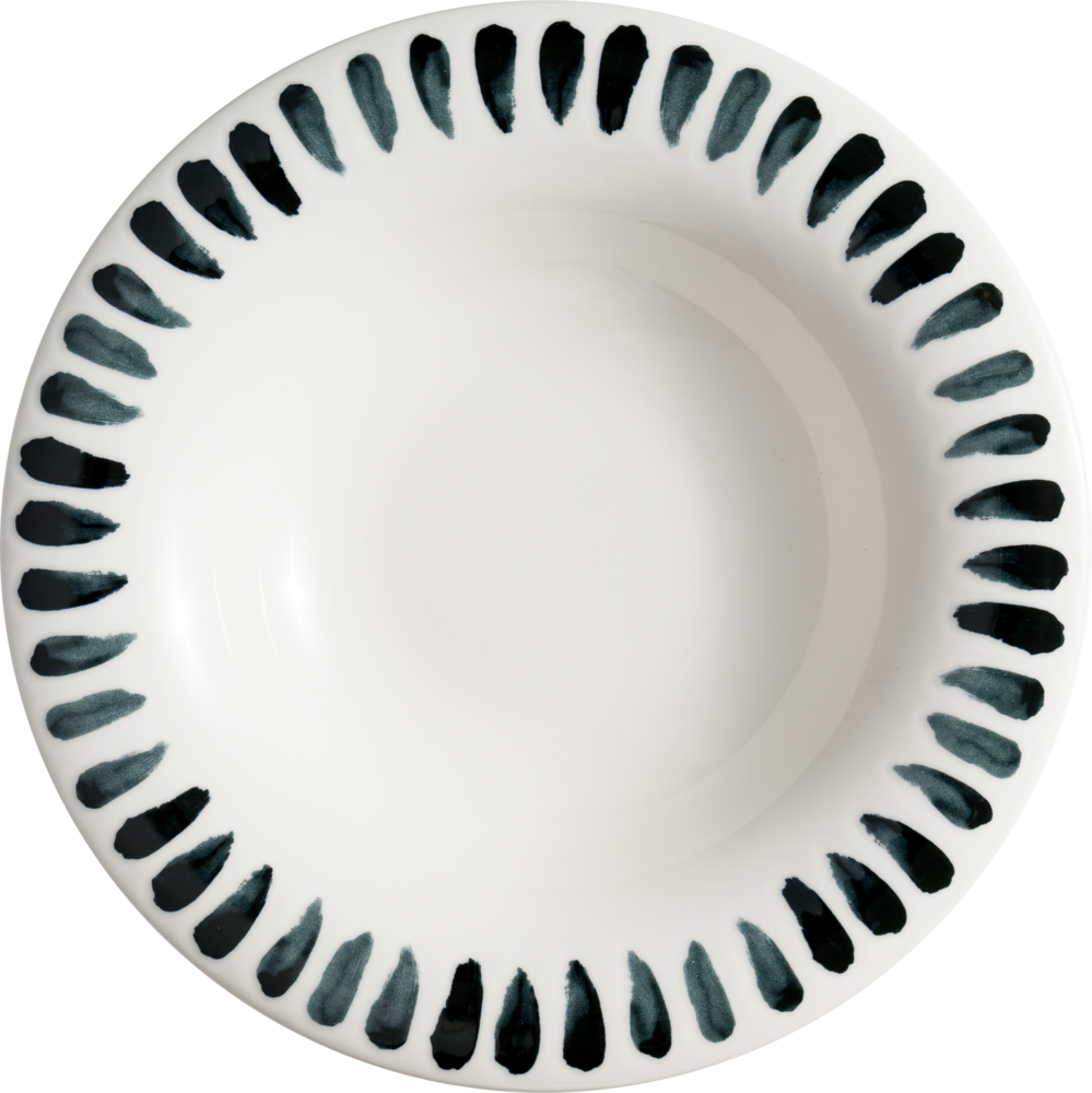 Tallerken Dyb Lavis Black