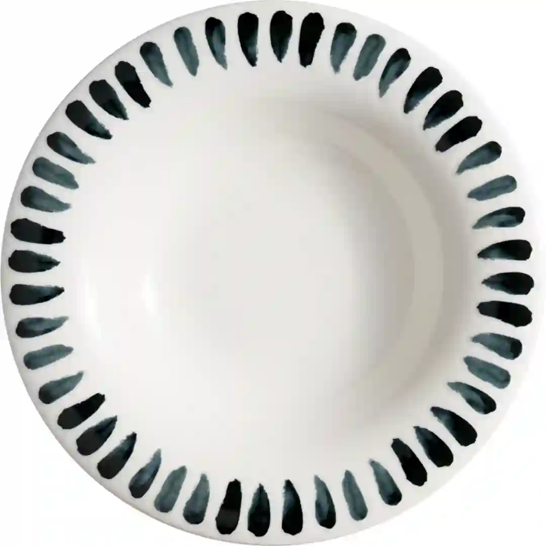 Tallerken Dyb Lavis Black