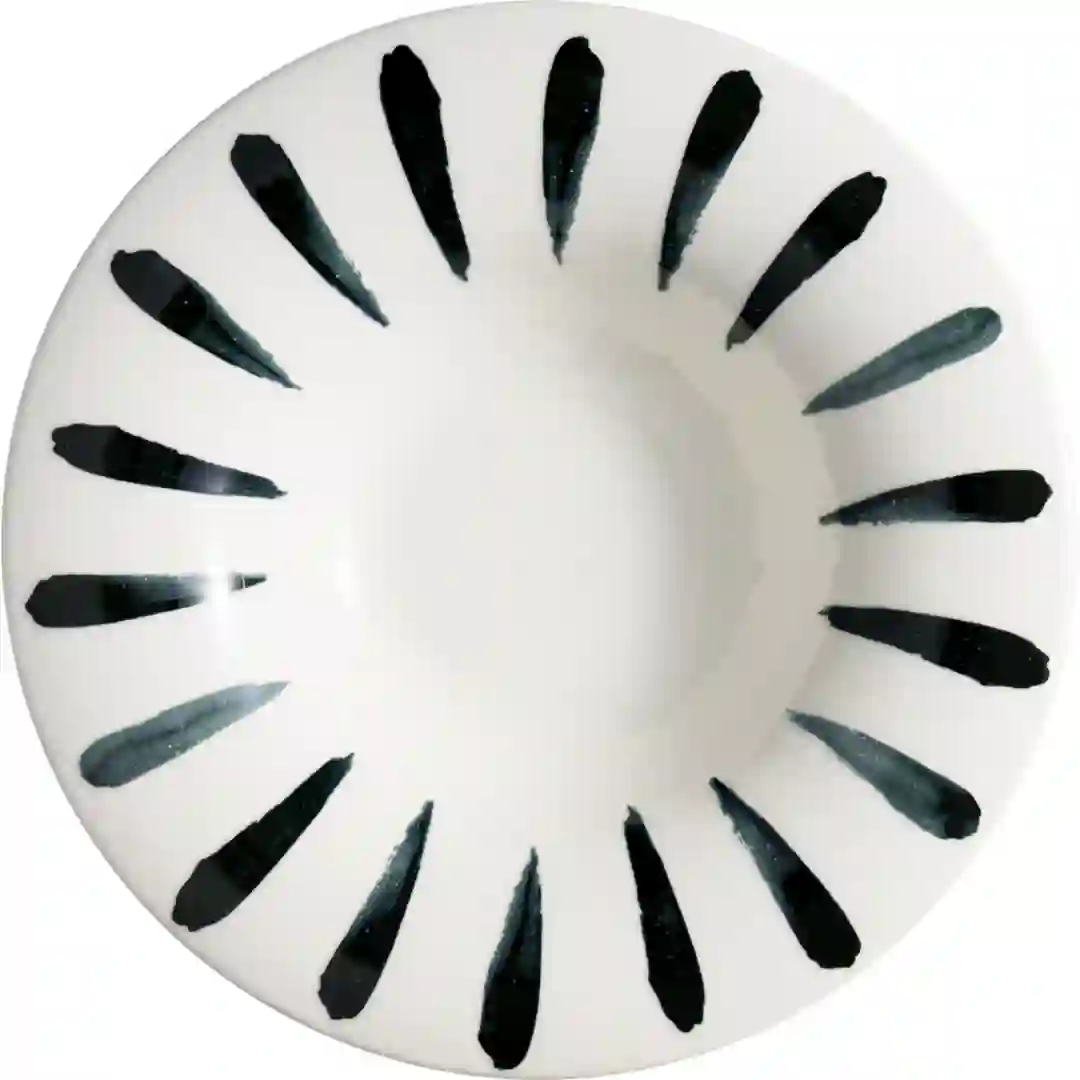 Tallerken Dyb Lavis Black