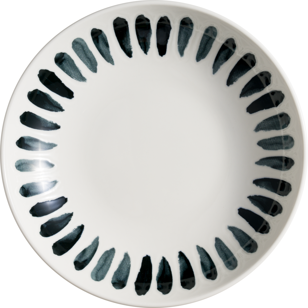 Tallerken Dyb Lavis Black