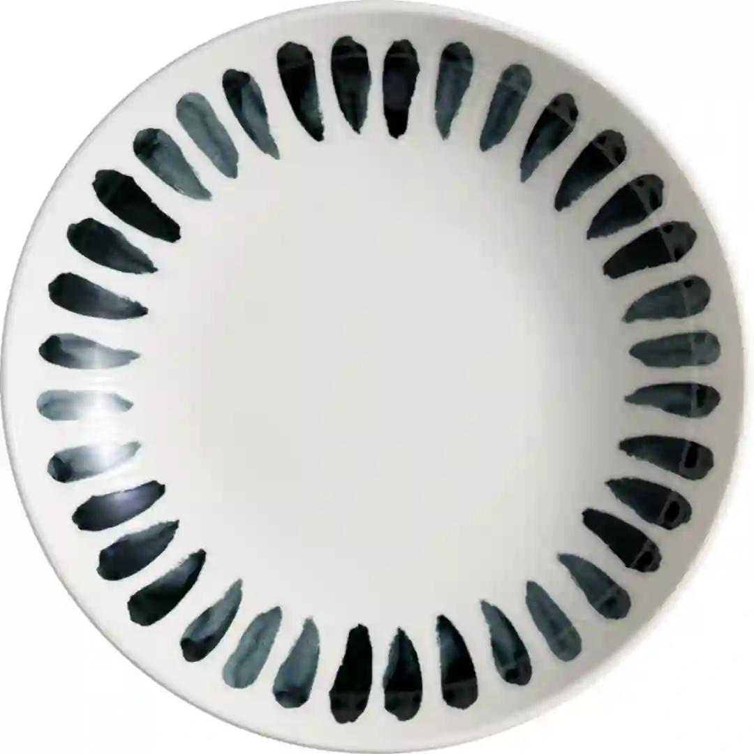 Tallerken Dyb Lavis Black