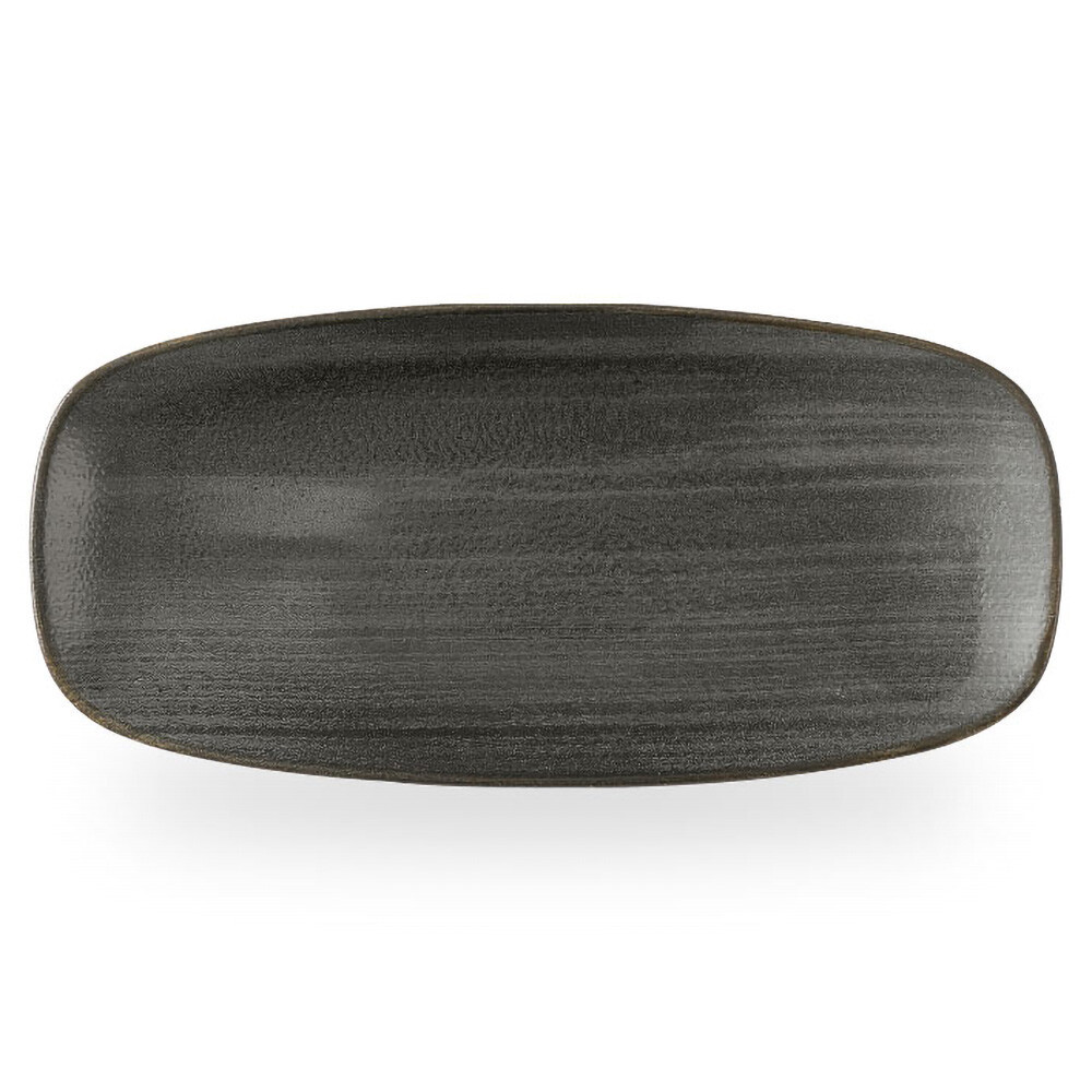 Tallerken Aflang Stonecast Raw