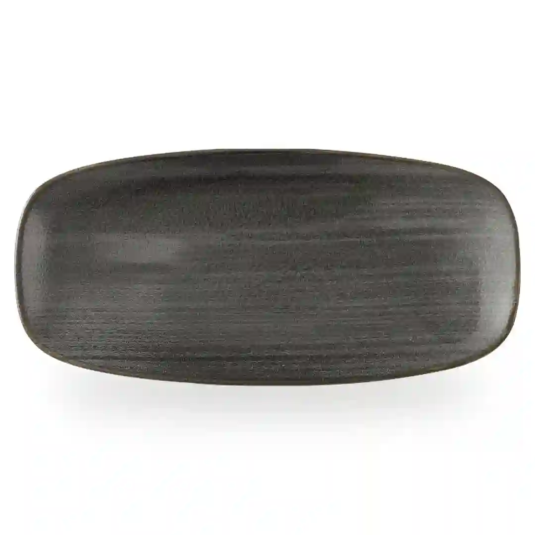 Tallerken Aflang Stonecast Raw