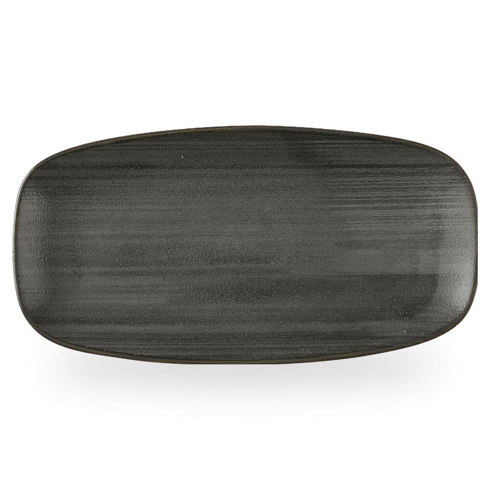 Tallerken Aflang Stonecast Raw