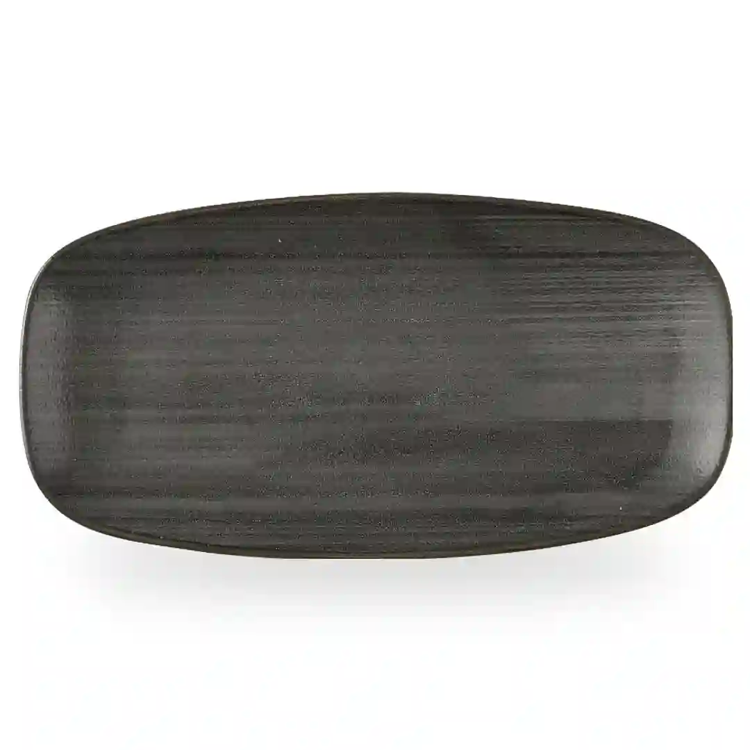 Tallerken Aflang Stonecast Raw