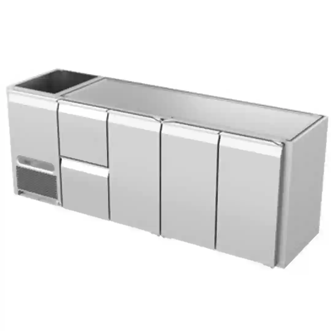 Køledisk 2 skuffer, 3 døre Bar