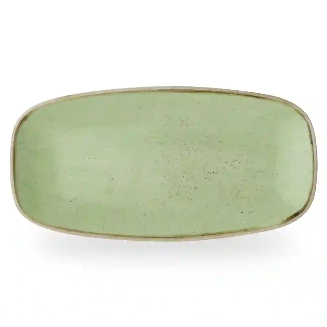 Tallerken Aflang Stonecast