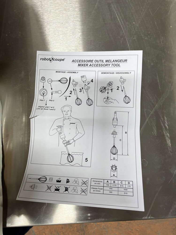 Mixeris til MP350-MP450 Combi