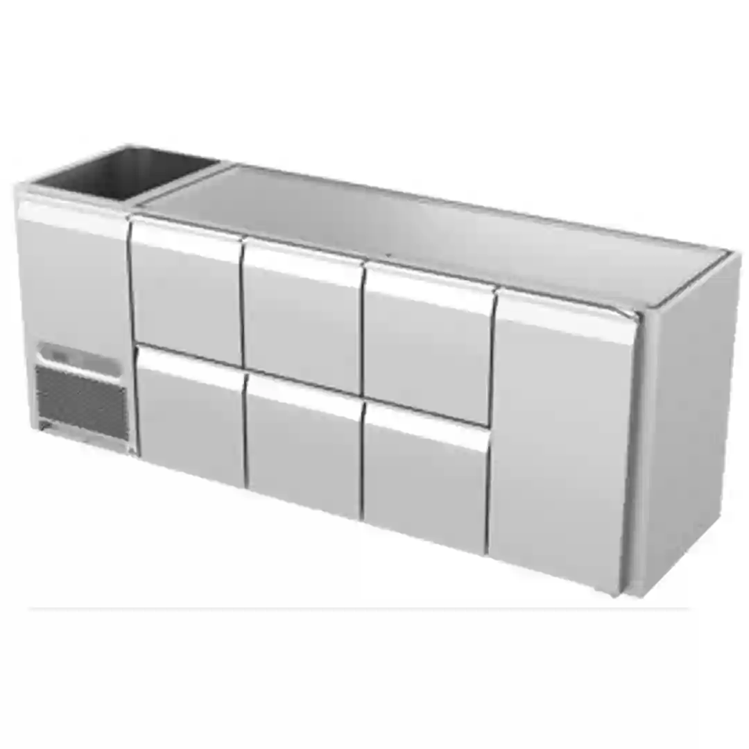 Køledisk 1 dør, 6 skuffer Bar