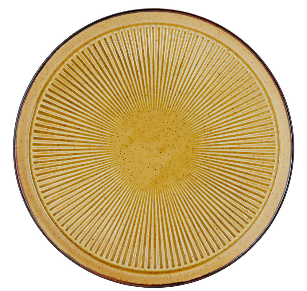 Tallerken Flad Solas Mustard