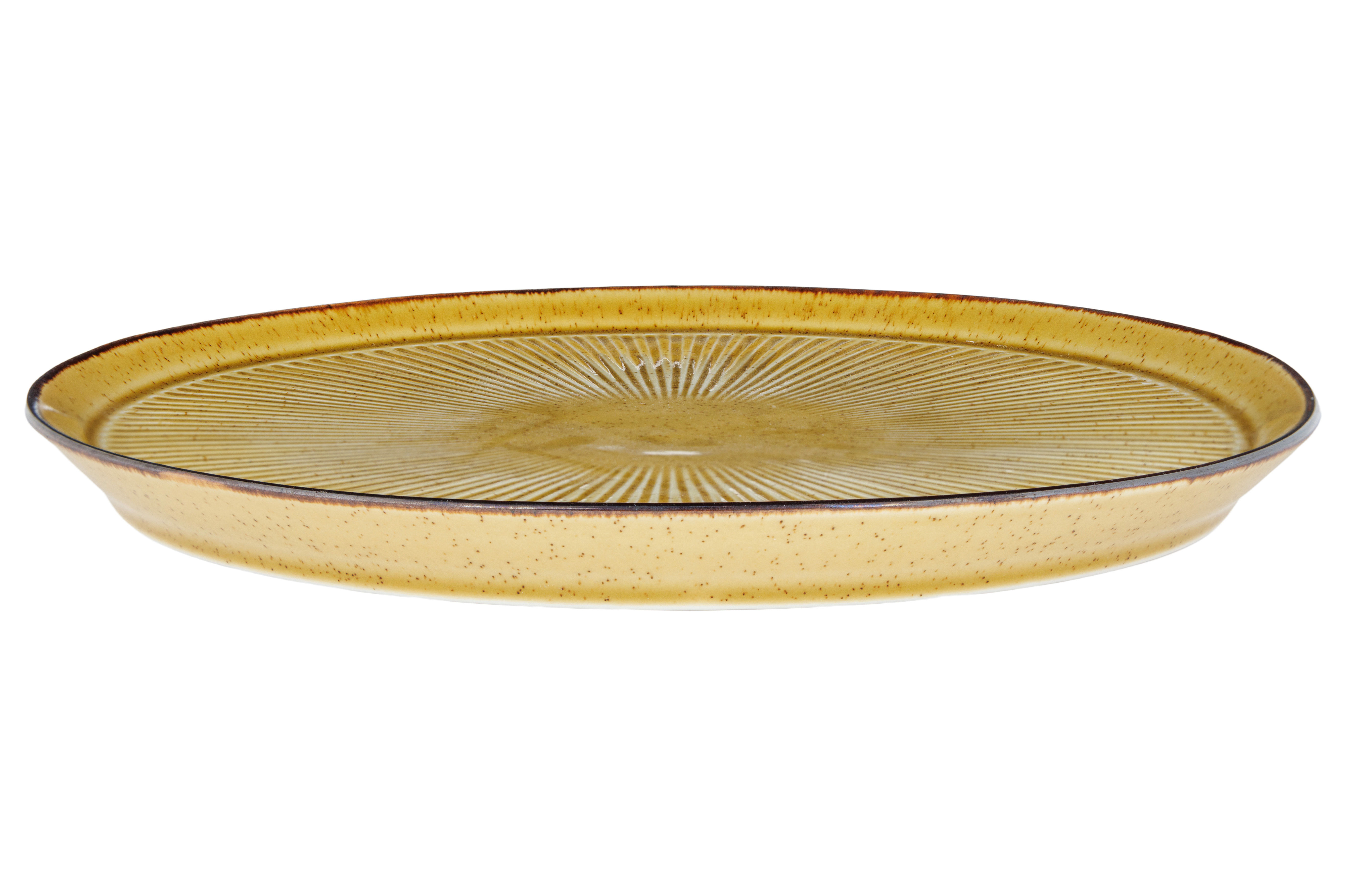 Tallerken Flad Solas Mustard