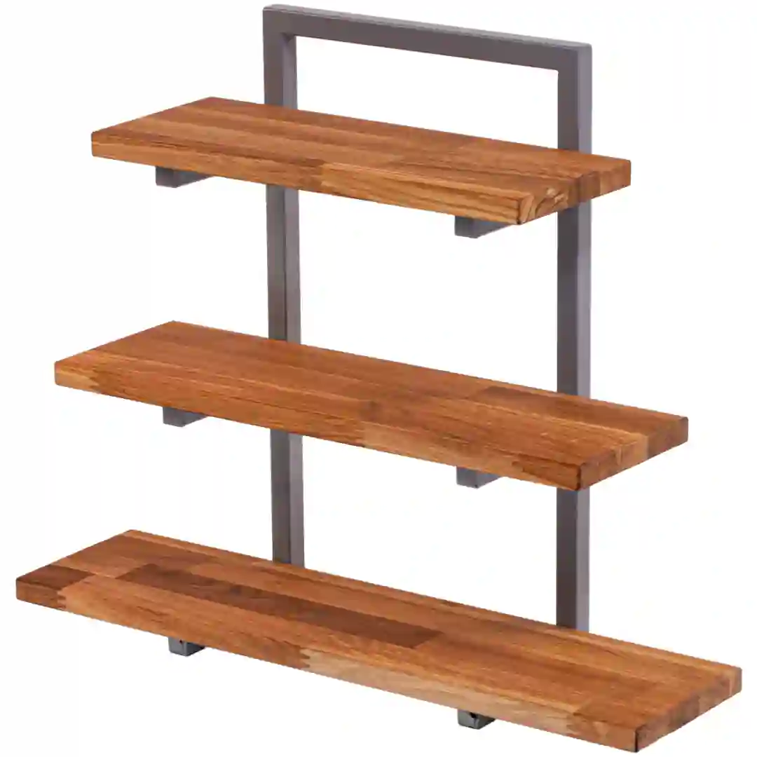 Opsats 3 træ hylder Cakestand