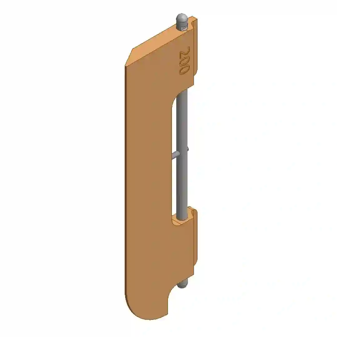 Skraberblad 200L lodret