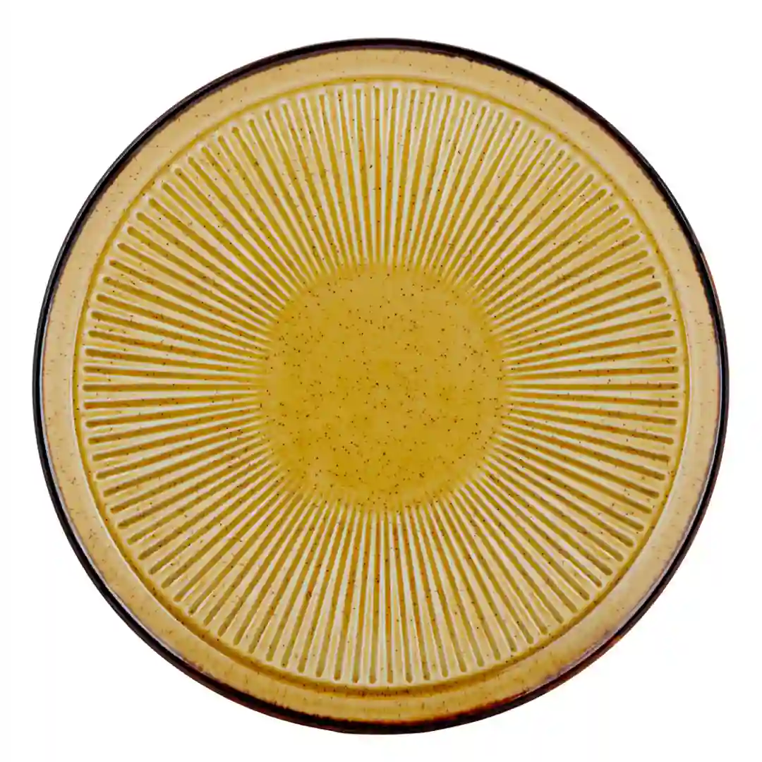 Tallerken Flad Solas Mustard