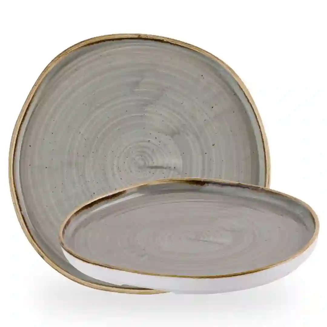 Tallerken Flad Stonecast