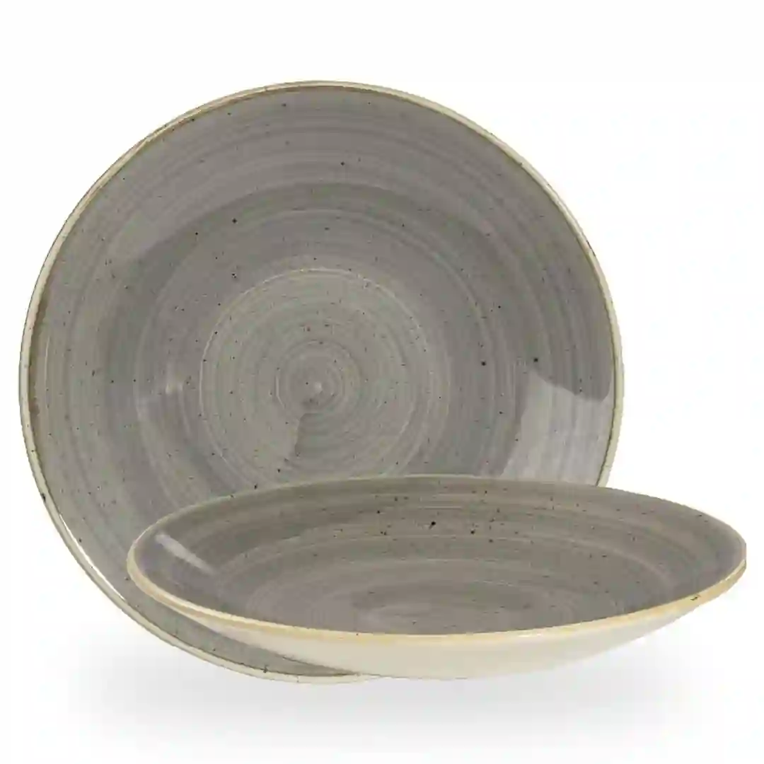 Tallerken Dyb Stonecast