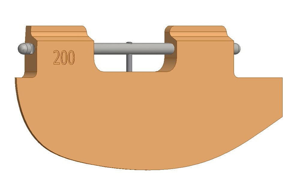Skraberblad 150L vandret 