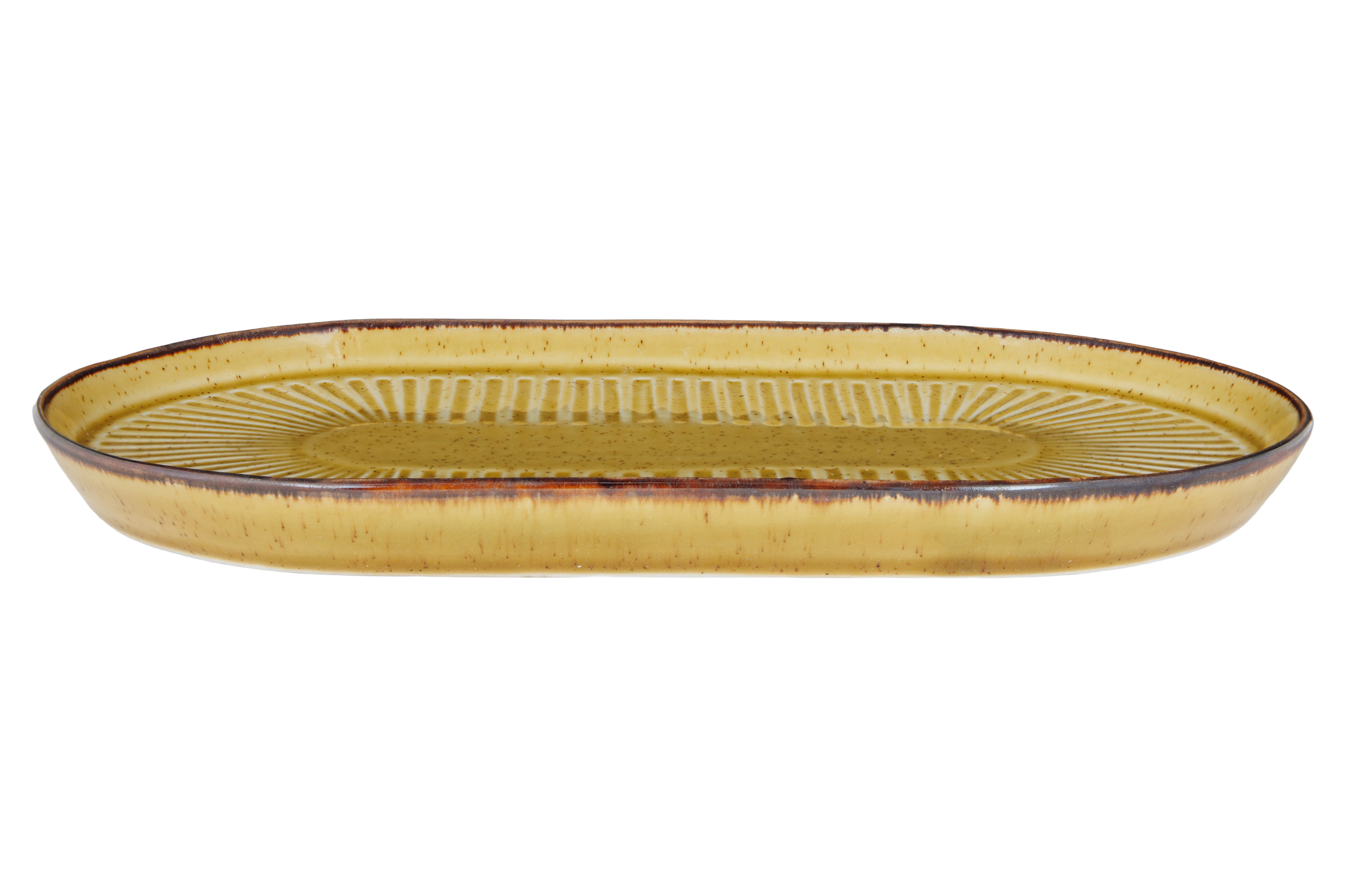 Tallerken Flad Solas Mustard