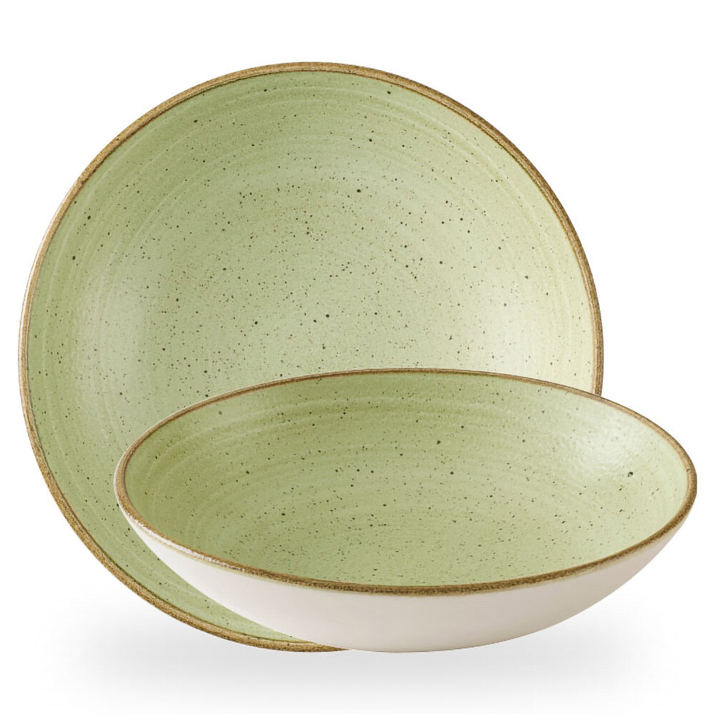 Tallerken Dyb Stonecast Raw