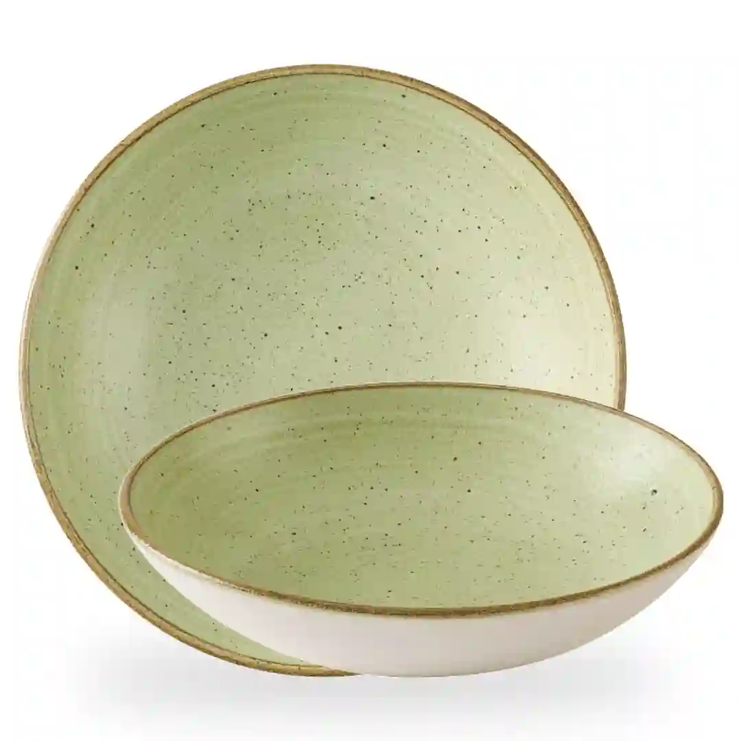 Tallerken Dyb Stonecast Raw