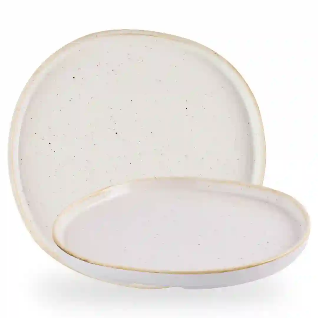 Tallerken Flad Stonecast