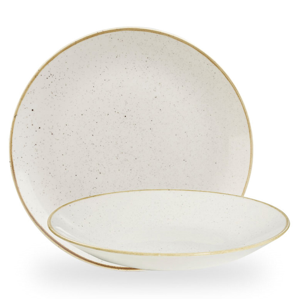 Tallerken Halvdyb Stonecast