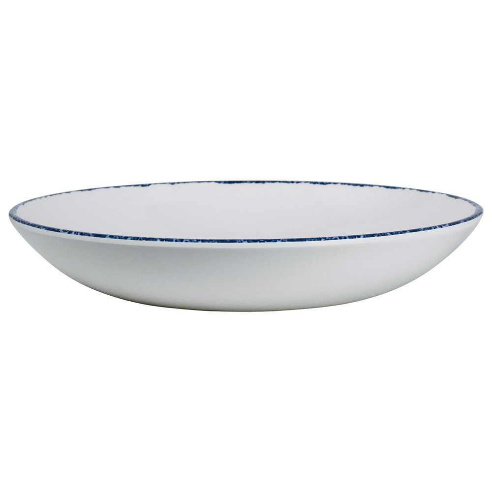 Tallerken Halvdyb Blue Dapple