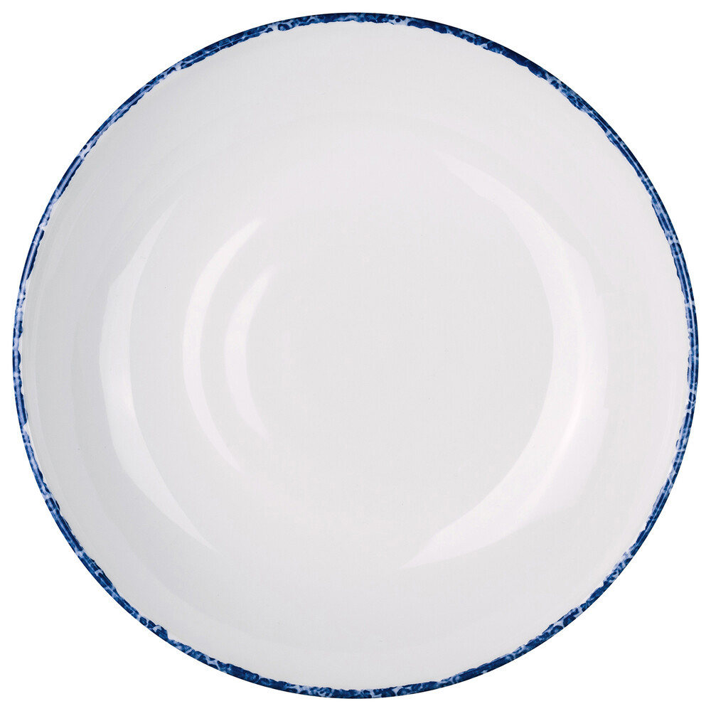 Tallerken Halvdyb Blue Dapple