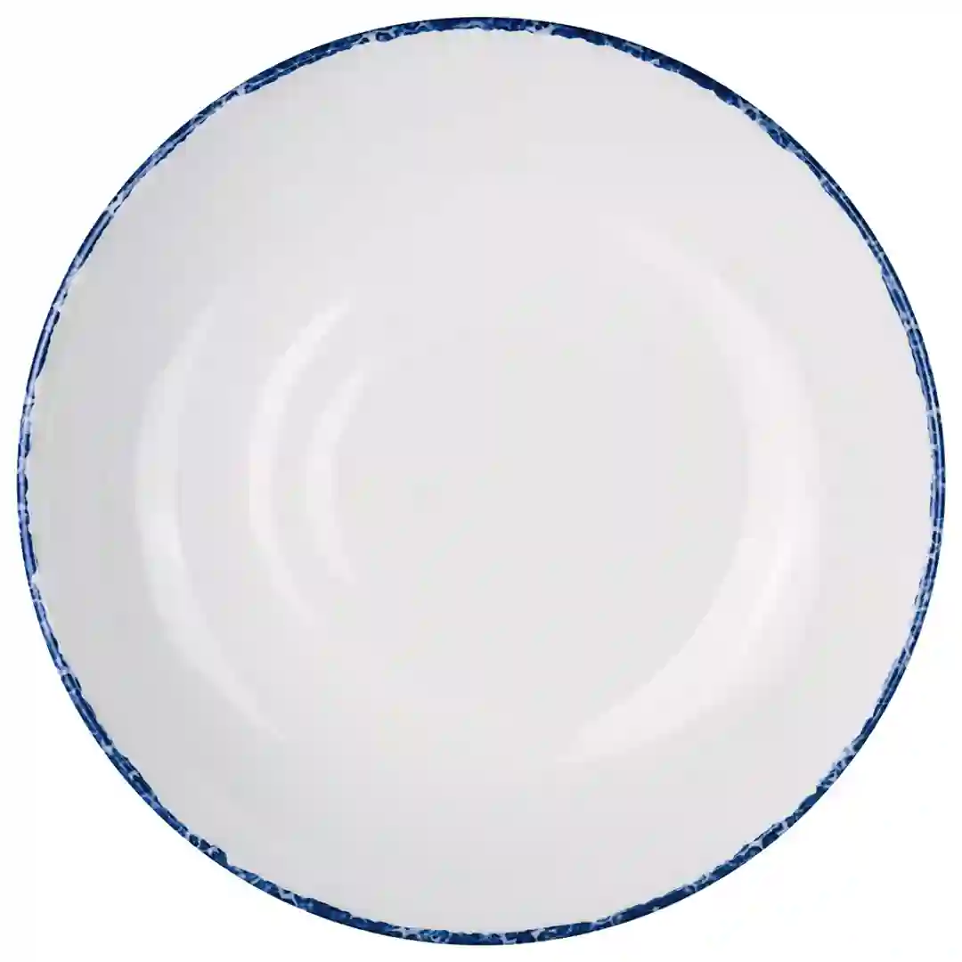 Tallerken Halvdyb Blue Dapple