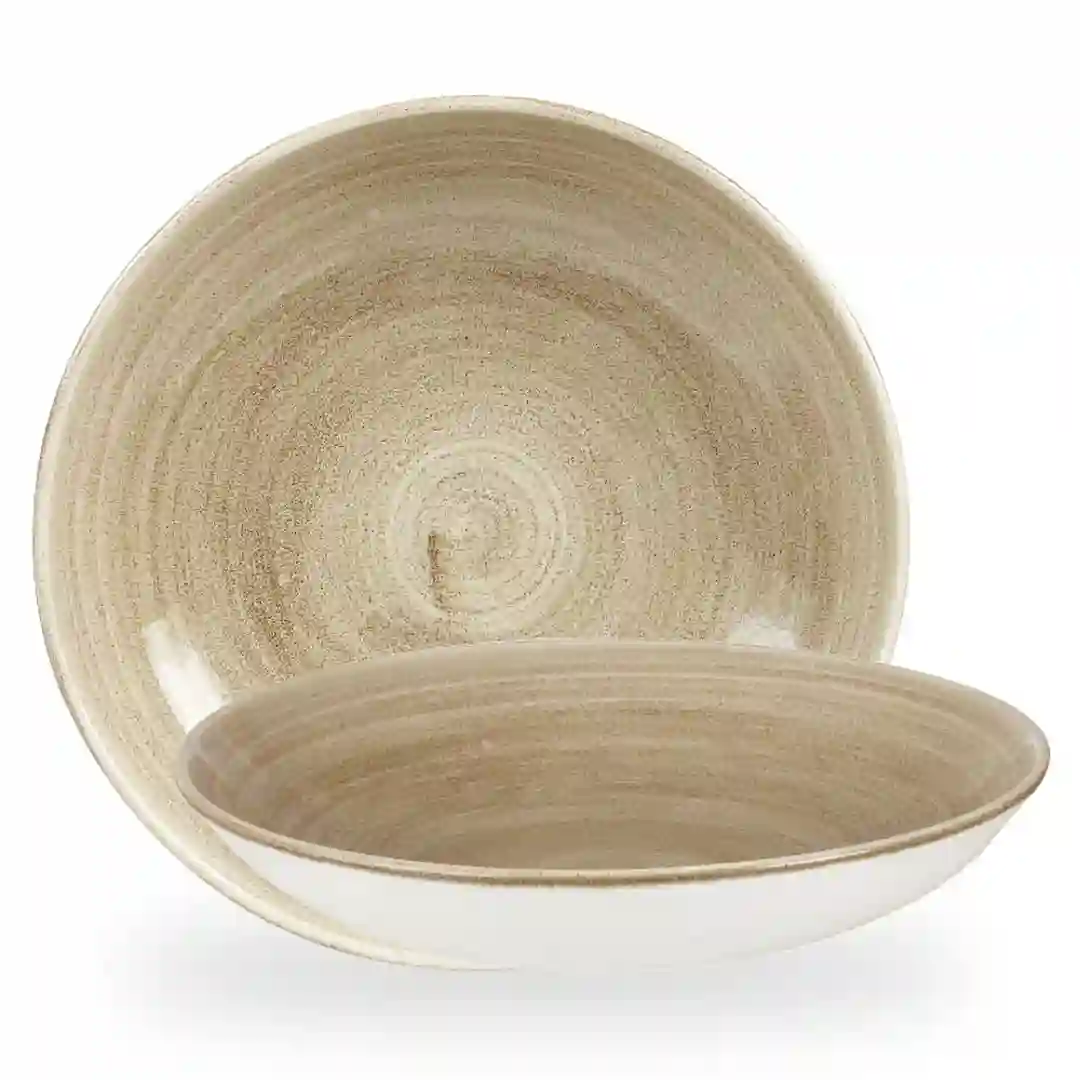 Tallerken Dyb Stonecast Patina