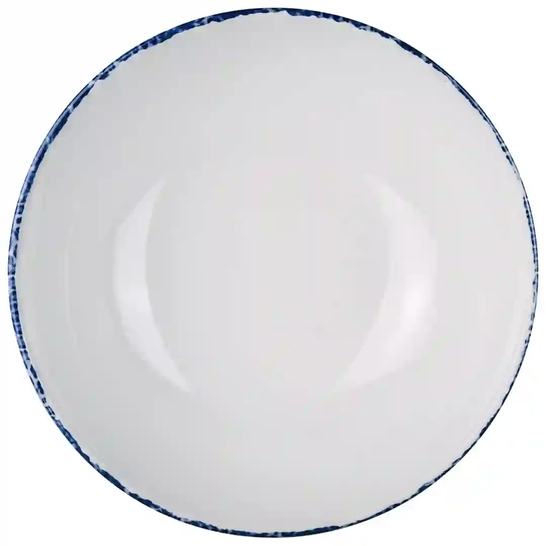 Tallerken Halvdyb Blue Dapple