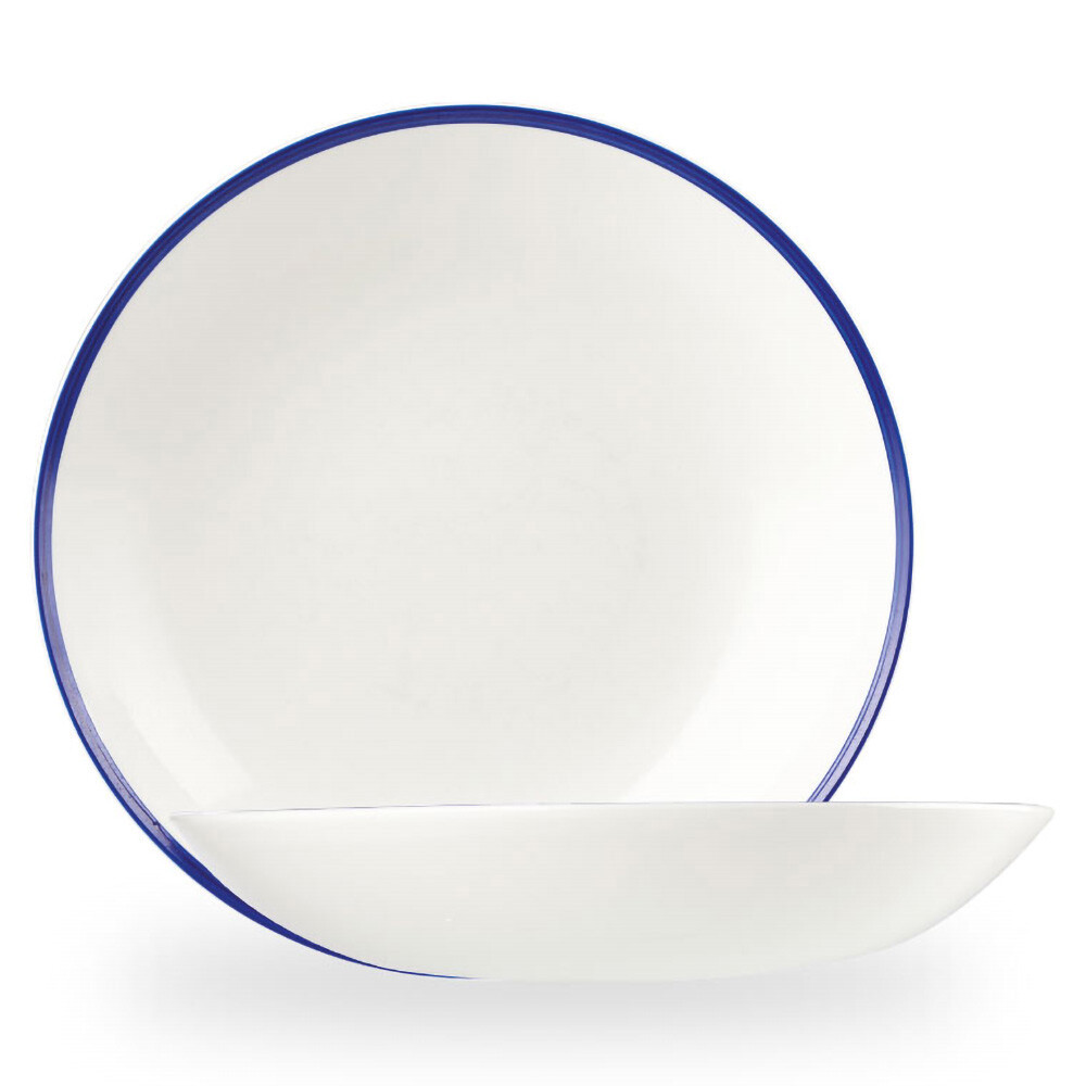 Tallerken Dyb Retro Blue