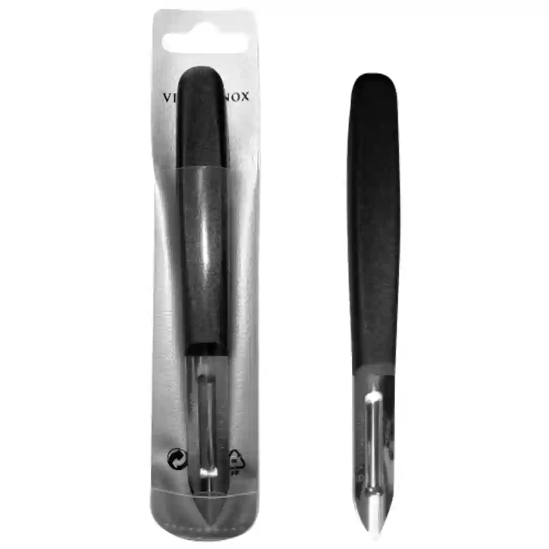 Skrællekniv m/sort skaft db.