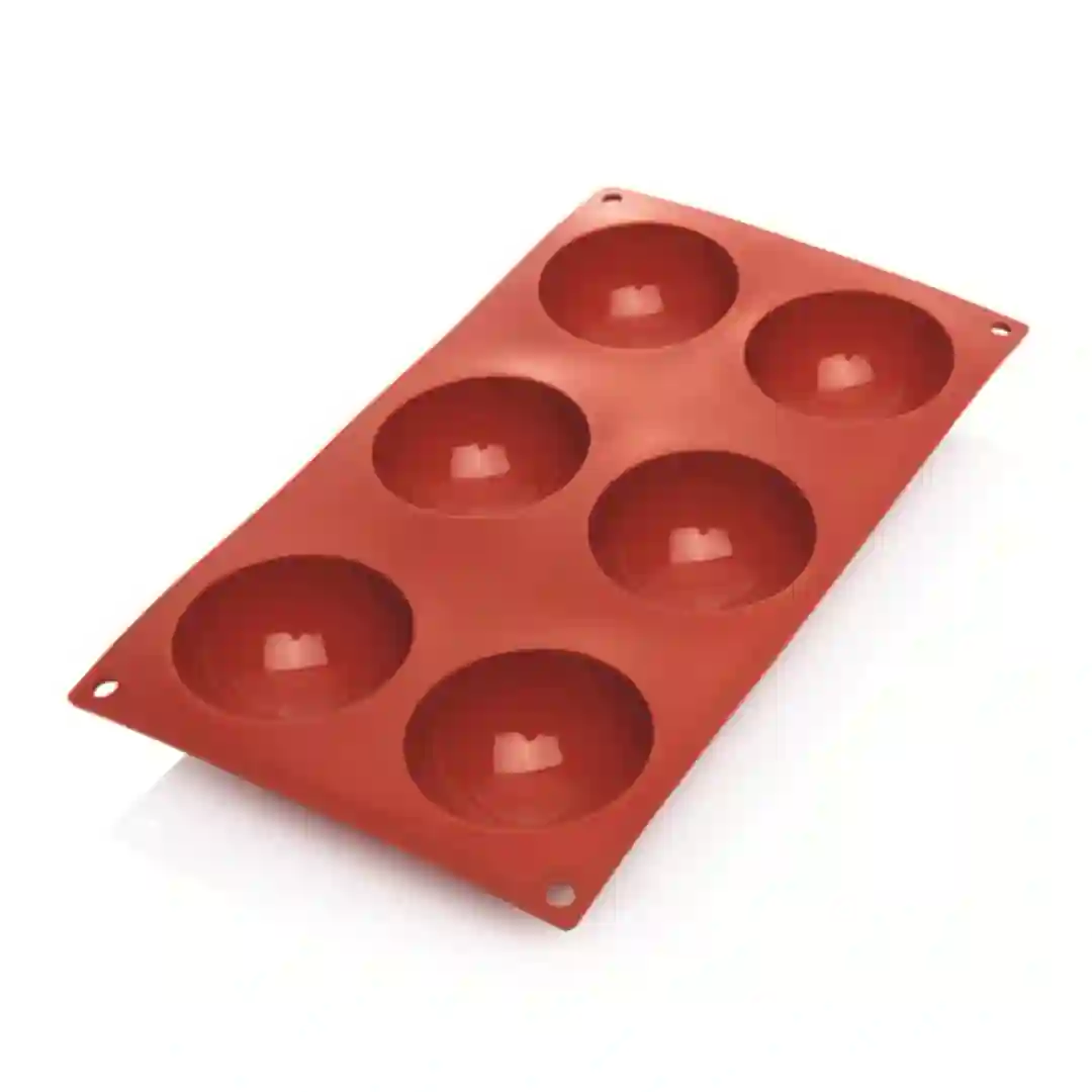 Silikoneform Halvrund