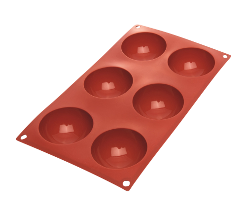 Silikoneform Halvrund