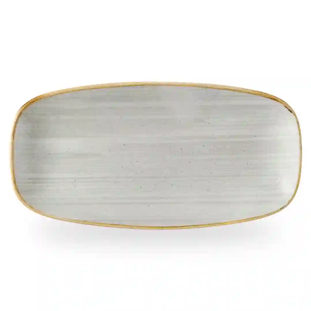 Tallerken Aflang Stonecast Raw