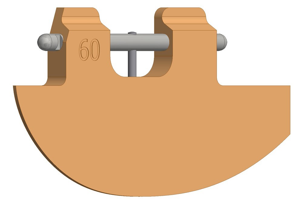 Skraberblad 60L vandret 